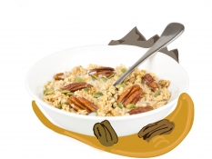 rugged maple and pecan granola - maple granola, malt coated oats, pecan pieces, chopped roasted hazelnuts and pumpkin seeds rugged maple and pecan granola - maple granola, malt coated oats, pecan pieces, chopped roasted hazelnuts and pumpkin seeds