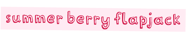 summer berry flapjack